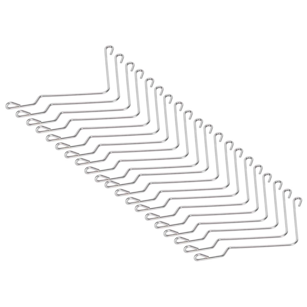 20PCS Stainless Steel Beehive Connector Bend Wire Holder Fastener for Wooden Beehive Tools