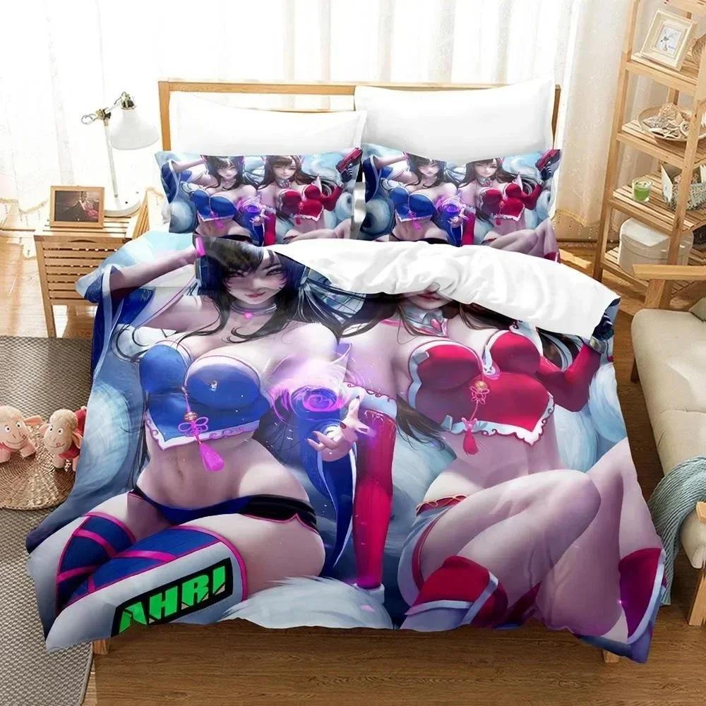 3D Printing Sexy Girls Overwatch Bedding Set Duvet Cover Sheet Pillowcase Bed Full Queen King Size Comforter Bedroom