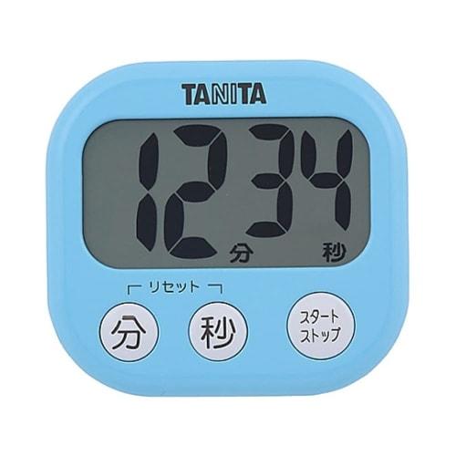 Tanita TD-384 BL Kitchen Study Timer with Large Screen, Loud Sound, 100 Minutes, Magnetic Stand, Blue