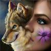 Diamond Painting Beauty Face & Wolf Diy Diamond Embroidery Animal Pasted Round Full Drill Home Decor