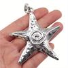 1 шт. старинный серебряный цвет большая морская звезда подвеска подвеска для ожерелья DIY изготовление ювелирных изделий ручной работы