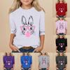 Kids Seven Sleeve Round Neck Top Valentine's Day Printed Everyday Casual Top