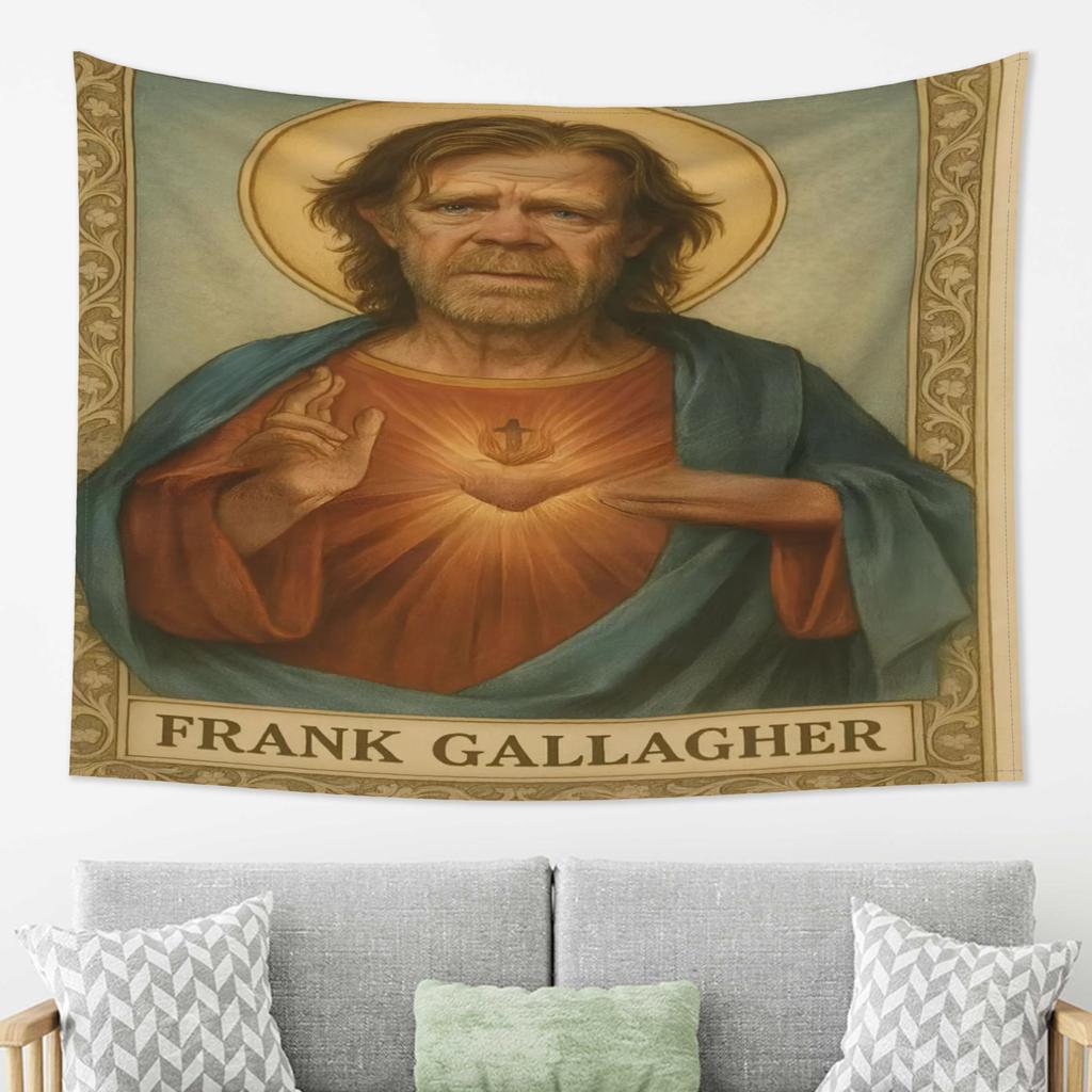 Frank Gallagher Santo Tapestry Polyester Wall Hanging Vibrant Color Home Decor Tapestry for Bedroom Dorm Family and Office