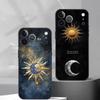 Смешной чехол для телефона S-Солнце Луна Лицо Силиконовый Мягкий Для IPhone 17 16 15 14 13 12 11 X XR Plus Pro Max Plus