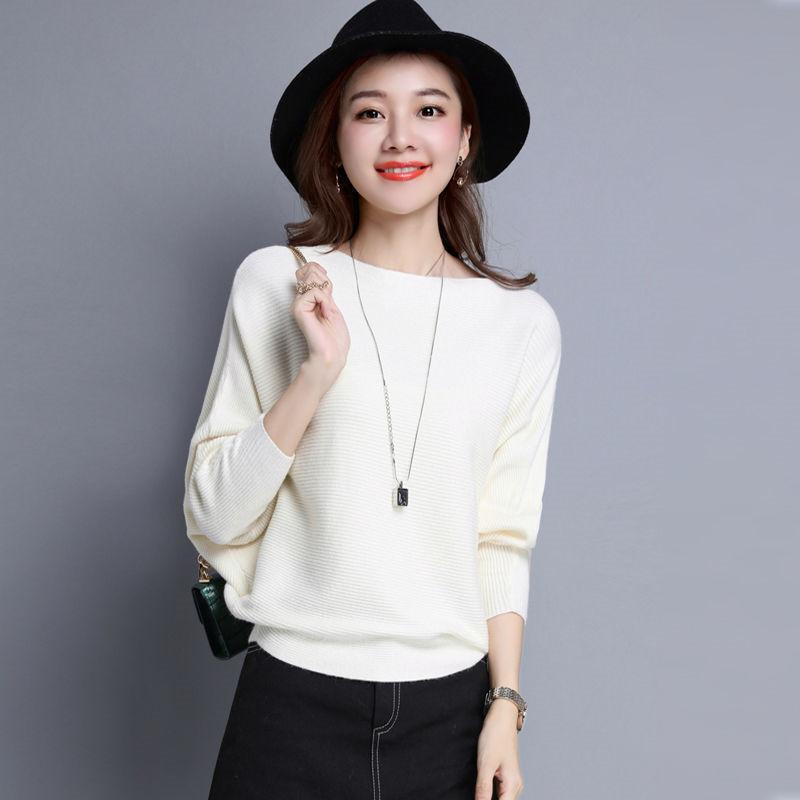 Женский однотонный свитер с короткими рукавами и длинным трикотажным низом на весну и осень