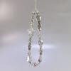 Y2K Silver Phone Lanyard Clear Star Beads Phone Chain Cell Phone Strap  Bracelet Keychain