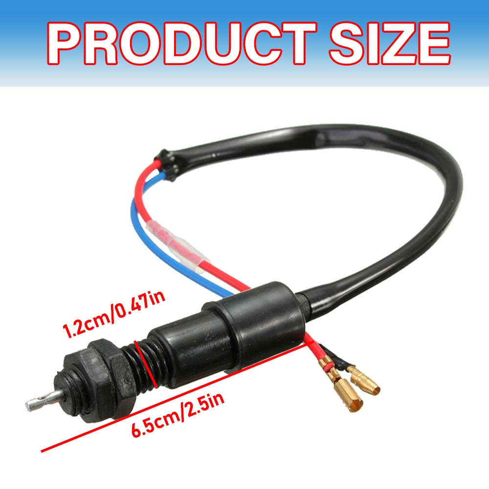 Универсальный мотоциклетный переключатель стоп-сигнала барабанного тормоза M12 x 1.5 и комплект пружин Запасная часть для мотоцикла, квадроцикла, скутера