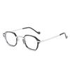 Anti Blue Light Metal Myopia Glasses Men Women Fashion Anti Radiation Nearsighted Glasses With Grade -0 .5 To -6 .0