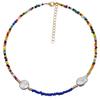 Bohemian Seed Beads Imitation Pearl Necklace For Women Colorful Beaded Boho Choker Necklaces Collares Clavicle Jewelry