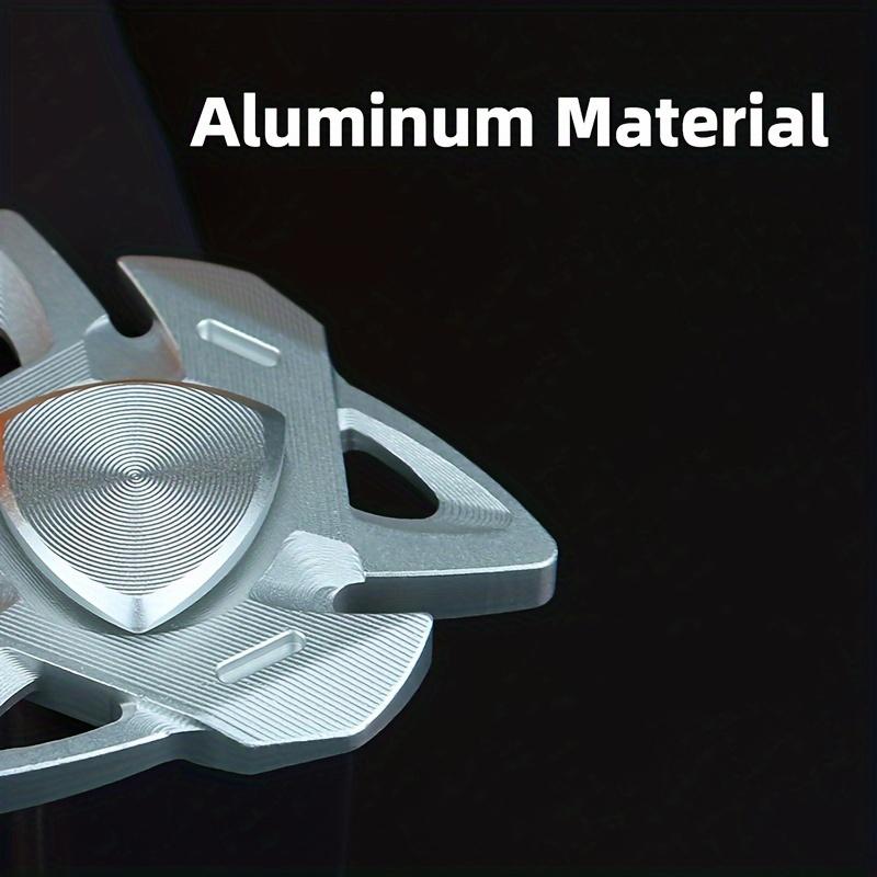 Shark-Style Aluminum Alloy Fidget Spinner - CNC Machined, 3 Color Options, Relax Toy for Adults