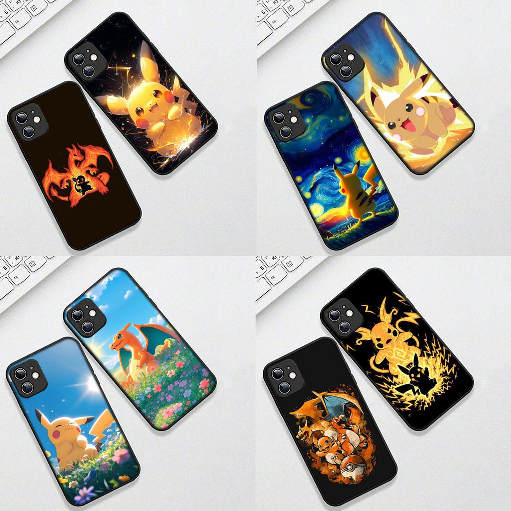 Cover for Motorola Moto Edge 70 60 Fusion NEO Pro G56 G96 G04 G05 20 G Stylus Casing Phone Case P-Pokemons Charmander P-Pikachus