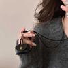 Pendant Hanging Neck Coin Purse Necklace Leather Women Necklace New Headphone Bag  Women