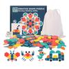 180-Piece Geometric Jigsaw Puzzle for Children's Early Education - Creative Tangram Wooden Toy Set