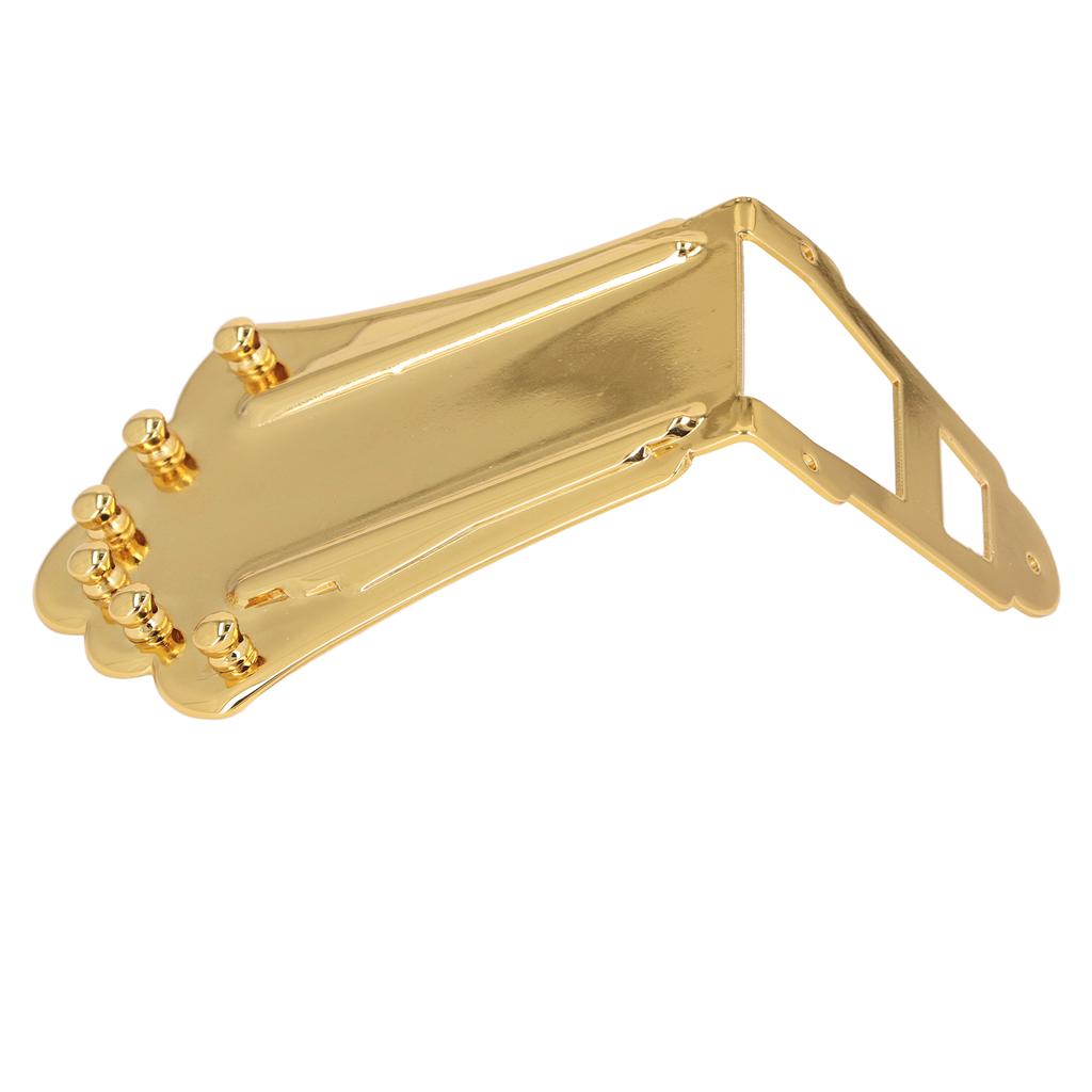 Гитарный струнодержатель сменный цельный металлический 6-струнный гитарный трапециевидный струнодержатель для Archtop