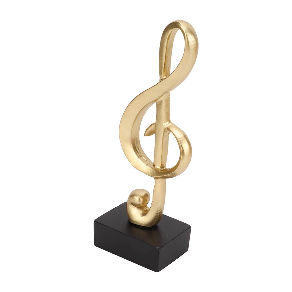 Music Note Sculpture Music Note Shape Elegant Simple Resin Music Note Table Sculpture for Office