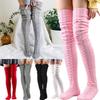 Winter Warm Womens Knitted Socks Over Knee Long Thigh High Boot Wool Stockings
