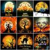 5D Diamond Painting Moon Landscape Full Drill Diamond Embroidery Tree Cross Stitch Needlework Mosaic Halloween Decor