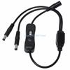 R6FF Y Splitter Cable 5.5x2.1mm/5.5x2.5mm 1 Female to 2 Male Power Adapter Line Connectors Cord Wire for Routers Speaker