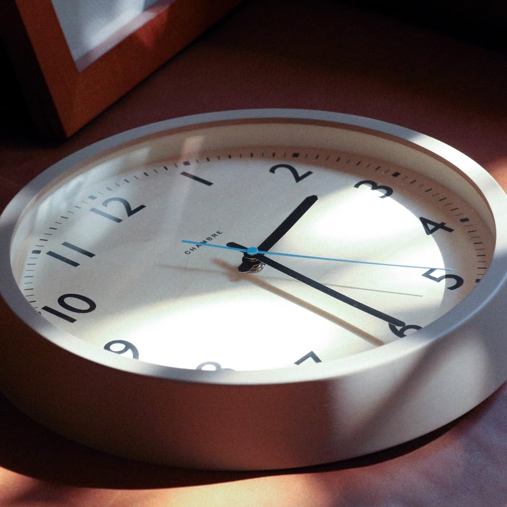 CHAMBRE DROP CLOCK Радиоуправляемые часы, Тепло-серый CH-039GY