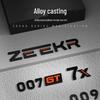 Черный Воин Автомобильная эмблема для моделей Zeekr 007GT/001/7X/009/007