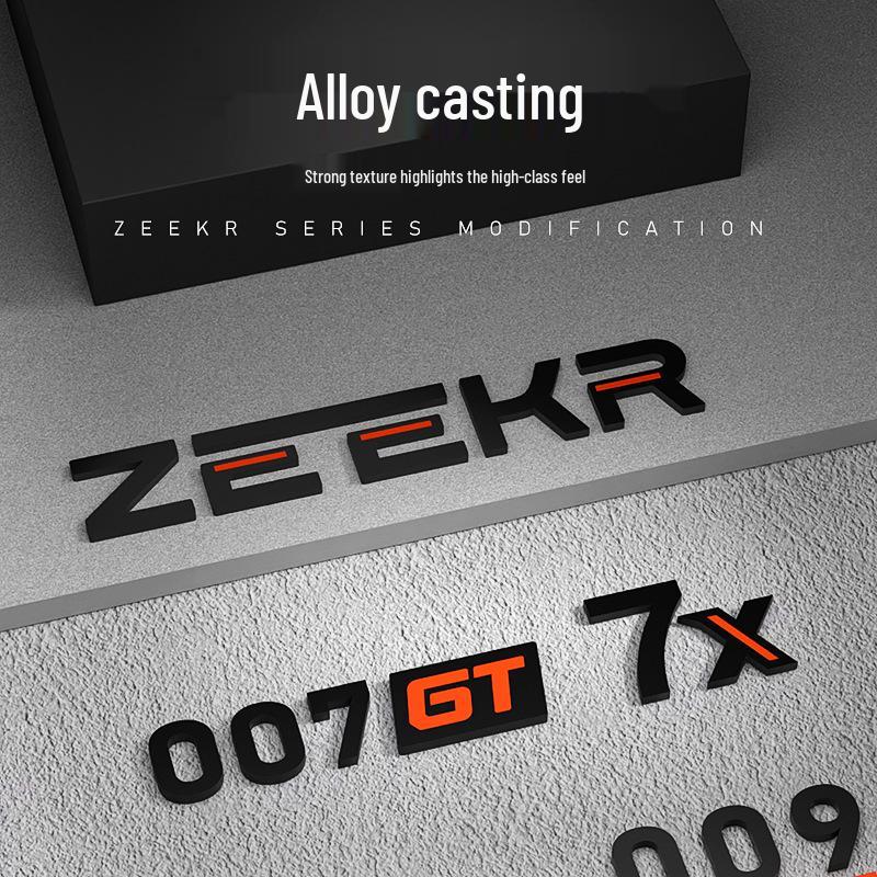 Черный Воин Автомобильная эмблема для моделей Zeekr 007GT/001/7X/009/007