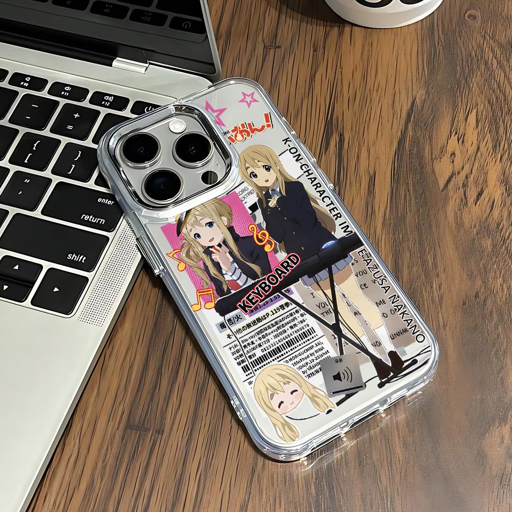 Аниме Y2k K-K-ON Милый чехол для телефона для Xiaomi Mi 15 14T 14 12T 11T 11 Lite Poco M7 X7 X6 F5 F6 X5 X4 GT Pro 4G 5G Прозрачный Мягкий