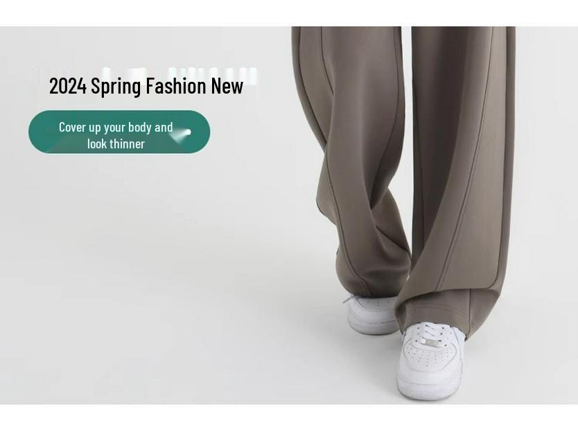 Женские флисовые брюки широкого кроя 'Банан' - Коллекция Осень-Зима 2025: Плотные, теплые брюки прямого кроя.