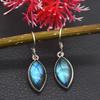 925 Sterling Silver Earring Labradorite Earring Gemstone Earring Handmade Women Earring Dangle Earrings Christmas Gift