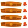 4pcs/set Bike Bicycle Spoke Reflector Safety Warning Light Safety Wheel Rim Reflective Lamp Mount Vintage Clip Tube Reflector