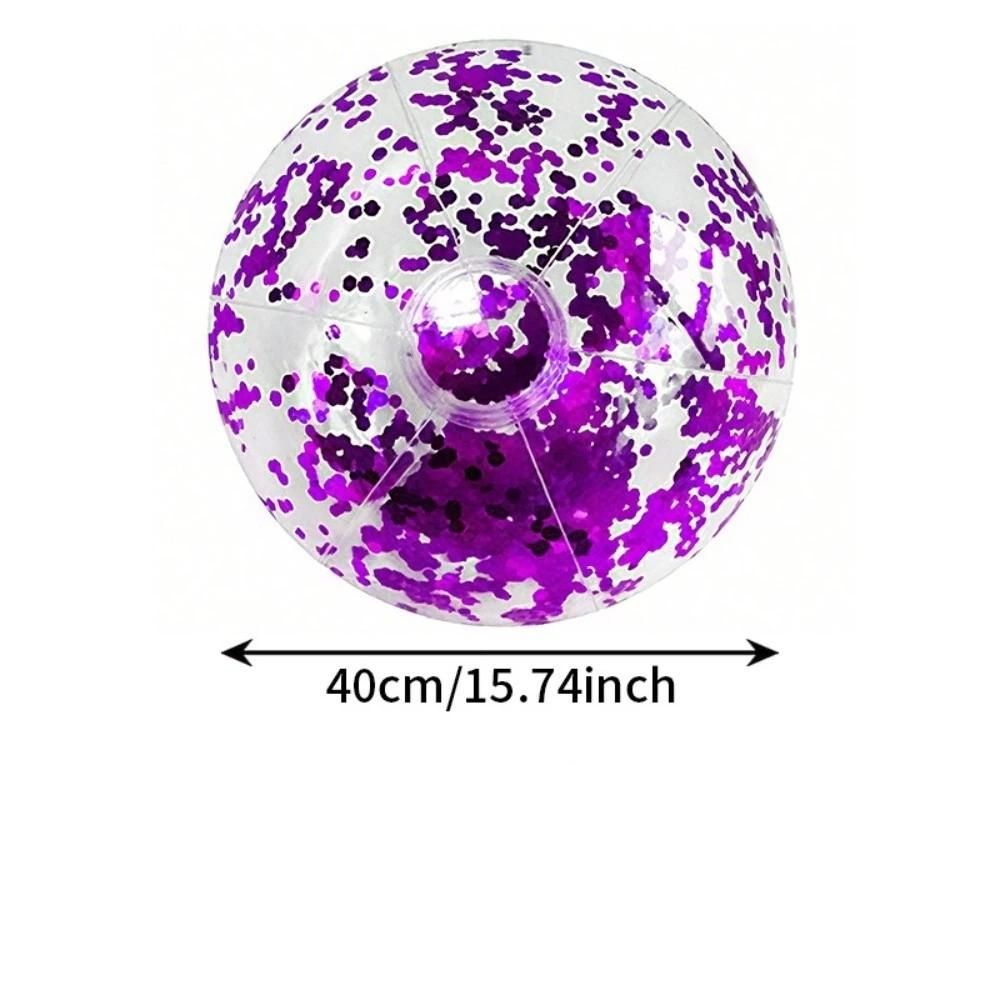 Sequin Glitter Beach Ball 40cm Water Play Ball Fun Inflatable Beach Ball Pool Party