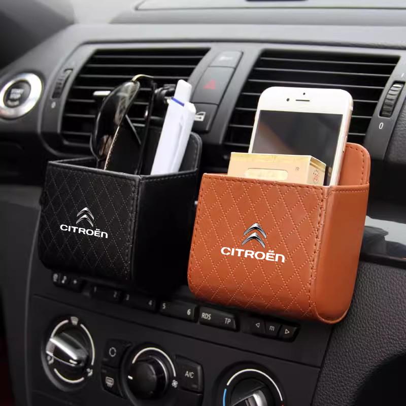 Citroen-wwwn-Car Phone Holder Air Vent Hanging Mini Storage Box For Citroen Celysee C6 C3 C5 C1 Aircross Picasso Cactus Berlingo Saxo Grand  anm123