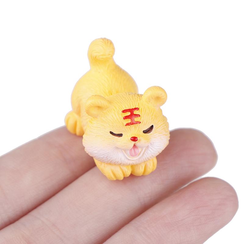 1PC Miniature 12 Zodiac Resin Doll Figurines Crafts Realistic Animals For Micro Landscape Scene Decoration DIY Accessories
