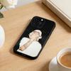 Singer E-Young Miko Phone Case For iPhone17,16,15,14,13,12 Plus,Max Soft Silicone Black Cover