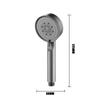 Shower Head 5 Modes Adjustable Black/Silver/Grey Bath Shower Head High Pressure Water Saving Showerhead Bathroom Accessories