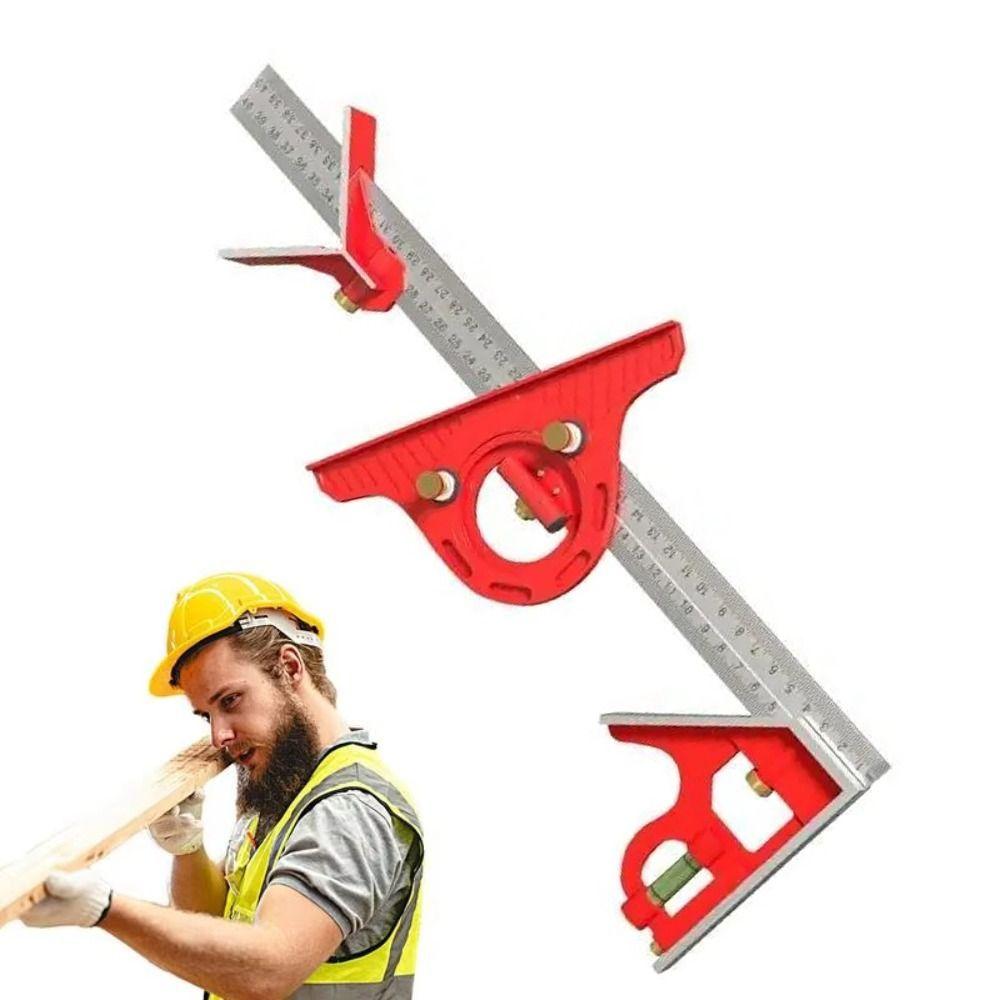 Adjustable Square Angle Ruler 400/600mm Angle Protractor Tools Set  Carpenter