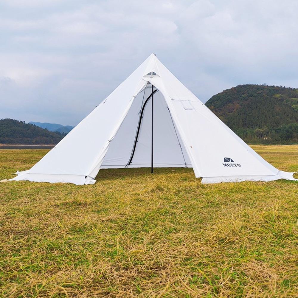 Горячая палатка Типи на 5-8 человек с печным домкратом, палатка-типи с пирамидой для кемпинга, пешего туризма