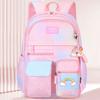 Детский школьный рюкзак градиентного цвета для девочек, милые детские школьные сумки, водонепроницаемые радужные многофункциональные школьные сумки