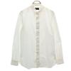 Long Sleeve Punching Cotton Shirt 39 White Men's Used