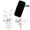 Zinc Alloy Toolbox Lock Weather-resistance Cabinet Lock RV Compartment Latch  Hardware Lock