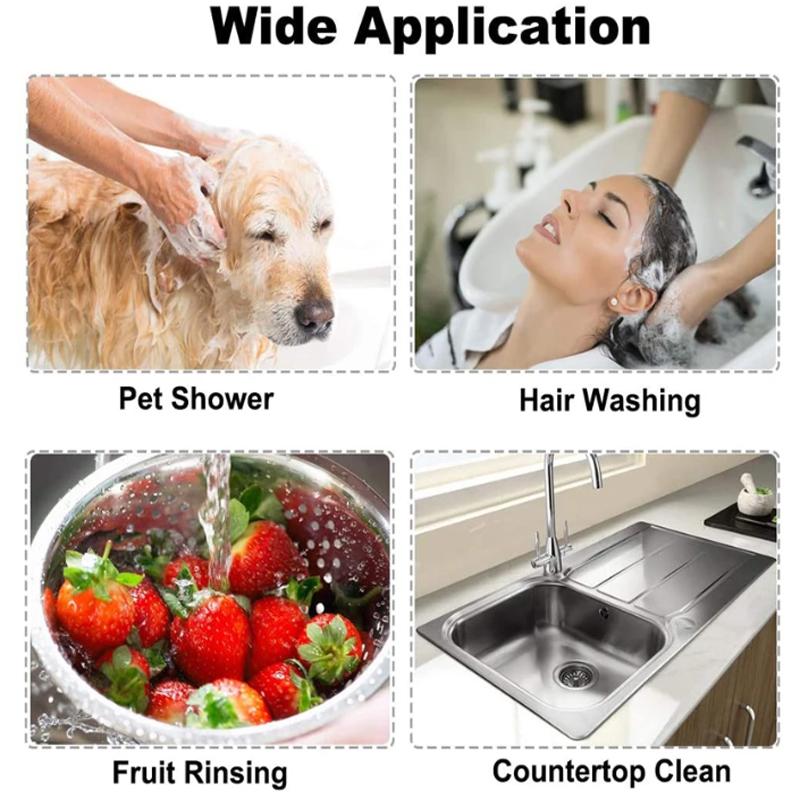 Faucet External Shower Head Bathroom Kitchen Faucet Splitter Set Basin Tap Diverter Valve Shower Nozzle Set for Salon