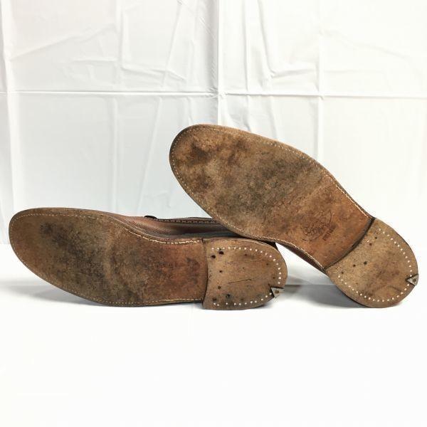 1968 Made? FLORSHEIM Kenmoor Long Wingtip Shoes Size 10.5C (27.027.5cm) Imperial Vintage Men's(USED)