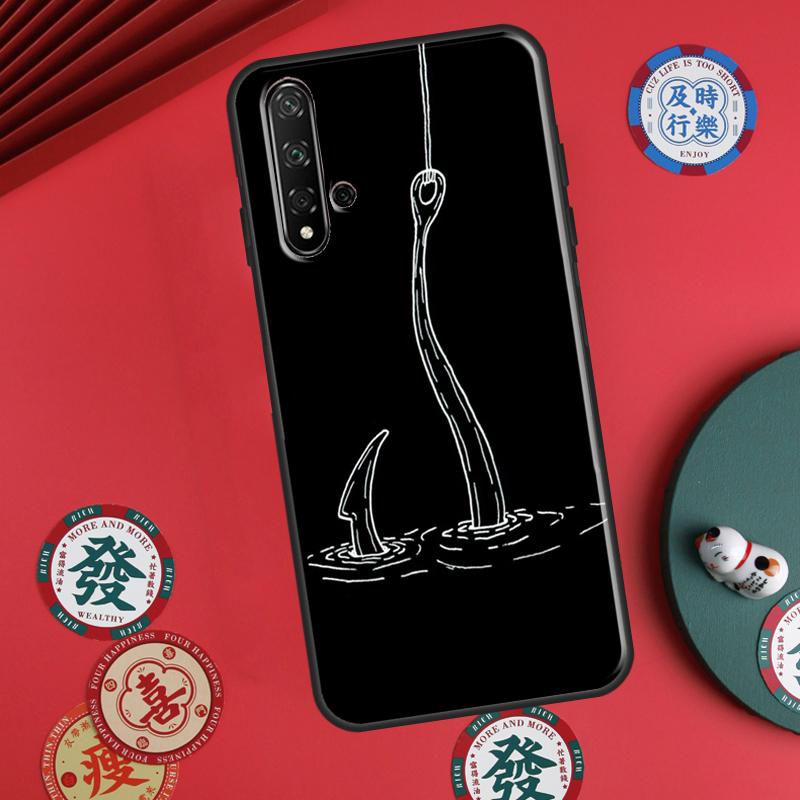 Fish Hook Fishing For Huawei P20 P40 P30 Lite P60 Pro Nova 12s 11i 12i 10 9 SE 5T Y91 Y90 Y60 Y70 Y72 Y61 Case