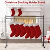 Christmas Stocking Stand with 12 Stocking Hooks Metal Christmas Stocking Holder Floor-Standing Stocking Stand for Home Decor