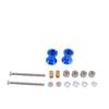 Aluminum Alloy 15403/94966 Double Segment Guide Wheel 8-9MM with Axle Bearing for Four-wheel Drive Model Car Accessories