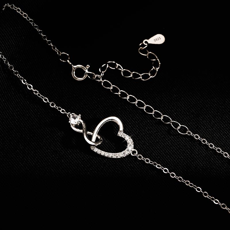 Spring And Summer New Style Pendant Necklace Ladies Heart -Shaped Elegant Sexy Clavicle Chain Jewelry