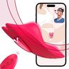 APP Пульт Управления Вибраторы-Бабочки Для Женщин Носимые Вибрирующие Трусики Стимулятор Клитора 10 Режимов Вибрации Взрослая Секс-Игрушка