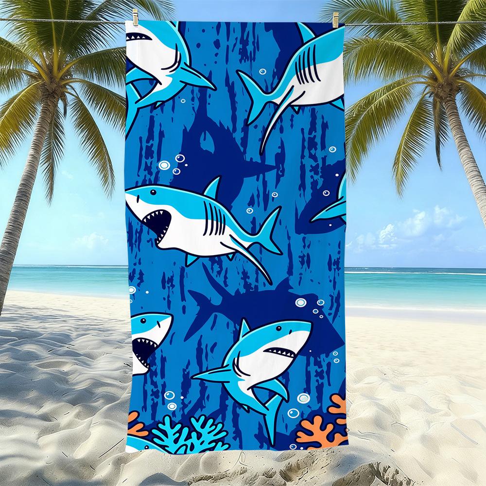 Microfiber Printed Beach Towel Quick-Drying Sand-Proof Absorbent Bath Towel Travel Swimming Towel