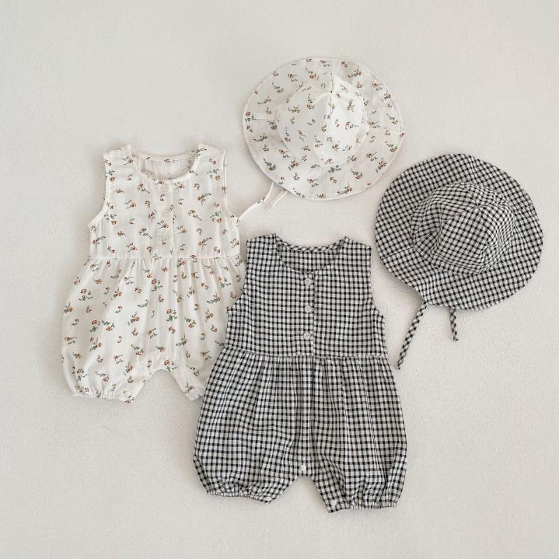 Kayoudo Baby Girl Sleeveless Romper