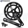 Шатуны Haomeng Prowheel с квадратным отверстием 53-39T, алюминиевая звездочка 2x9/10 скоростей для шоссейных/складных велосипедов