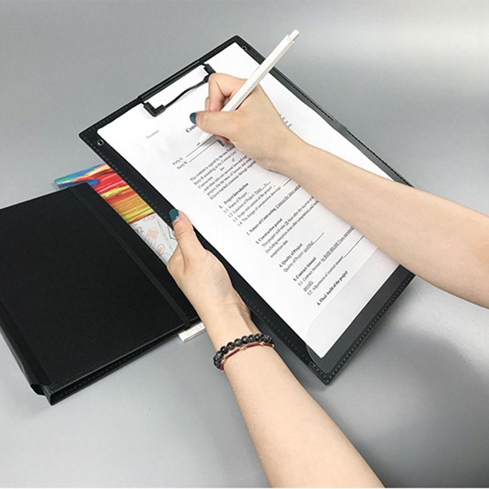 with Clip Edition Cheat Sheets Foldable A4 File Board Clip Durable Nursing Clipboard  School Supply
